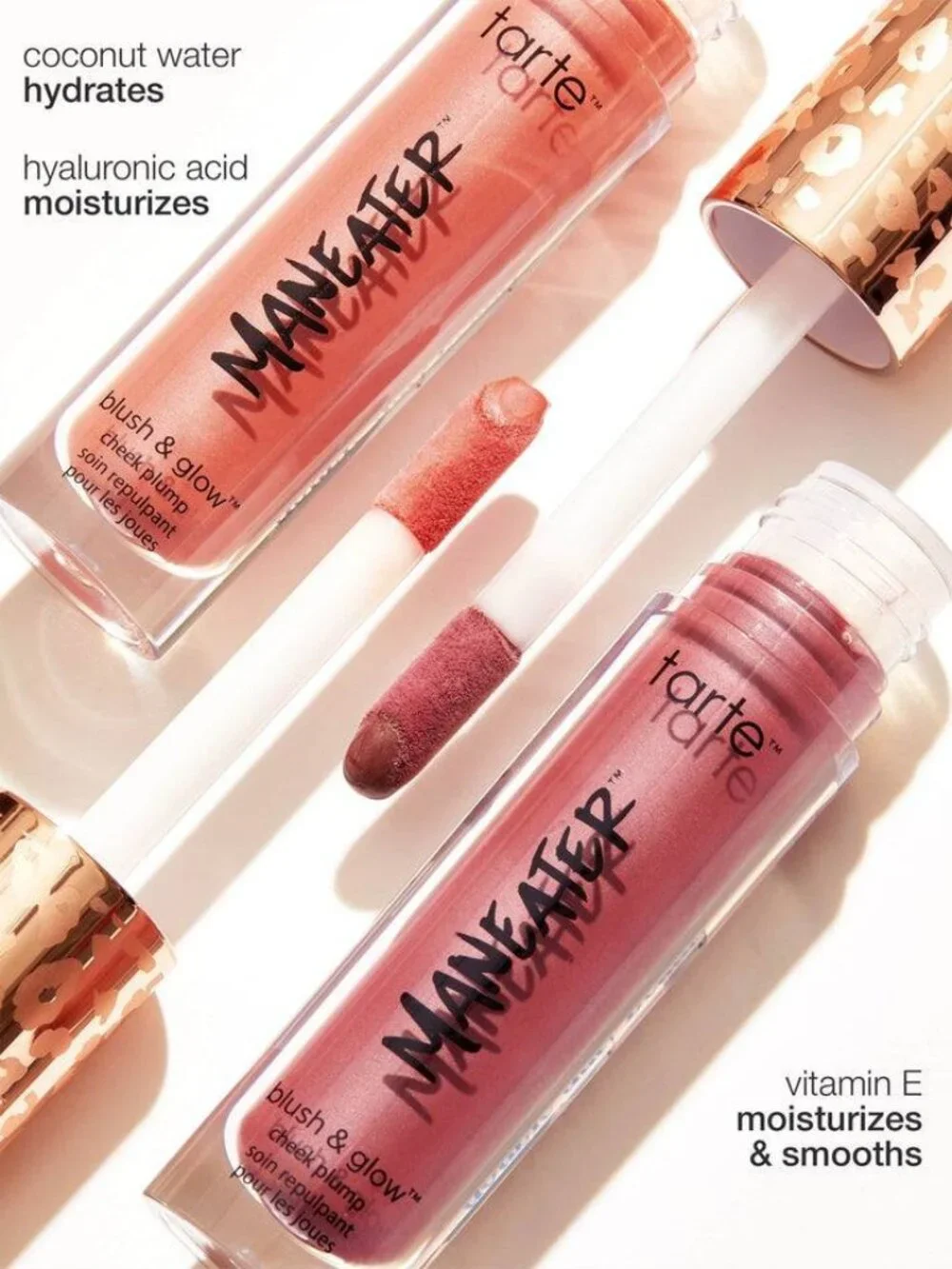 tarte Maneater 'Raspberry' Blush & Glow Cheek Plump- NWT-Serum Like Blush